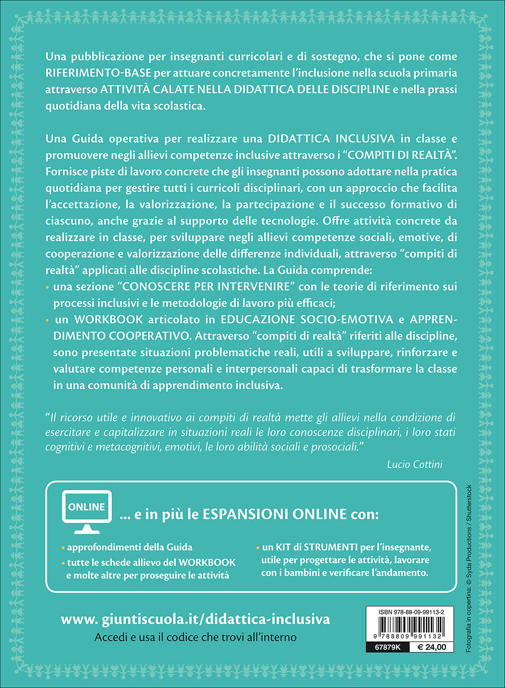 Didattica inclusiva nella scuola primaria. Educazione socio-emotiva e Apprendimento cooperativo per costruire competenze inclusive attraverso i ''compiti di realtà''