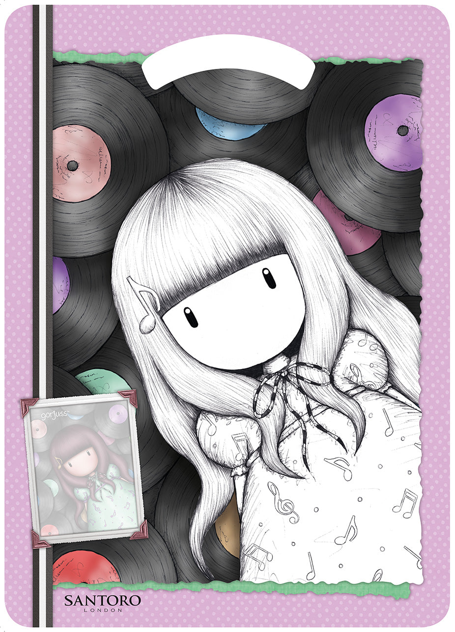 Gorjuss. Sticker&Color. I love music. I love music