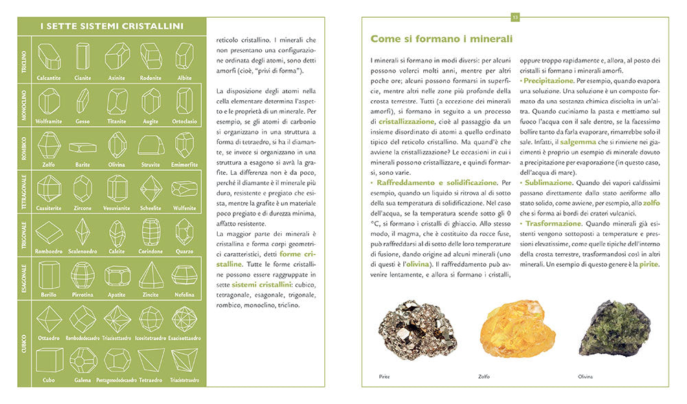 Minerali, gemme, rocce e fossili