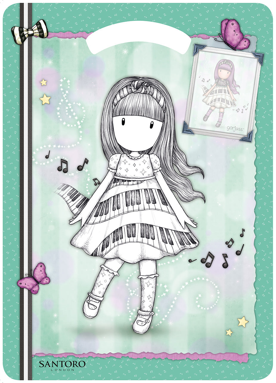 Gorjuss. Sticker&Color. I love music. I love music