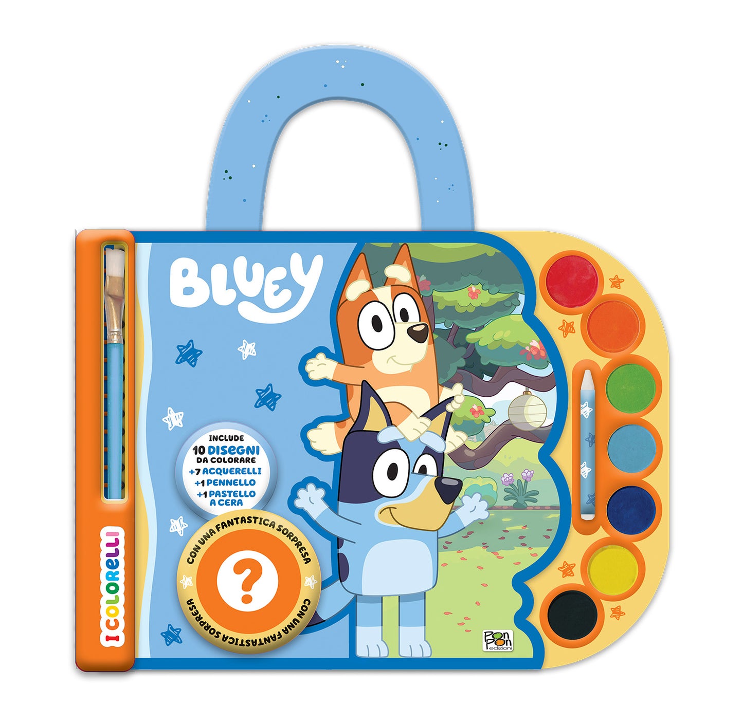 Bluey. Valigetta acquerelli. I colorelli