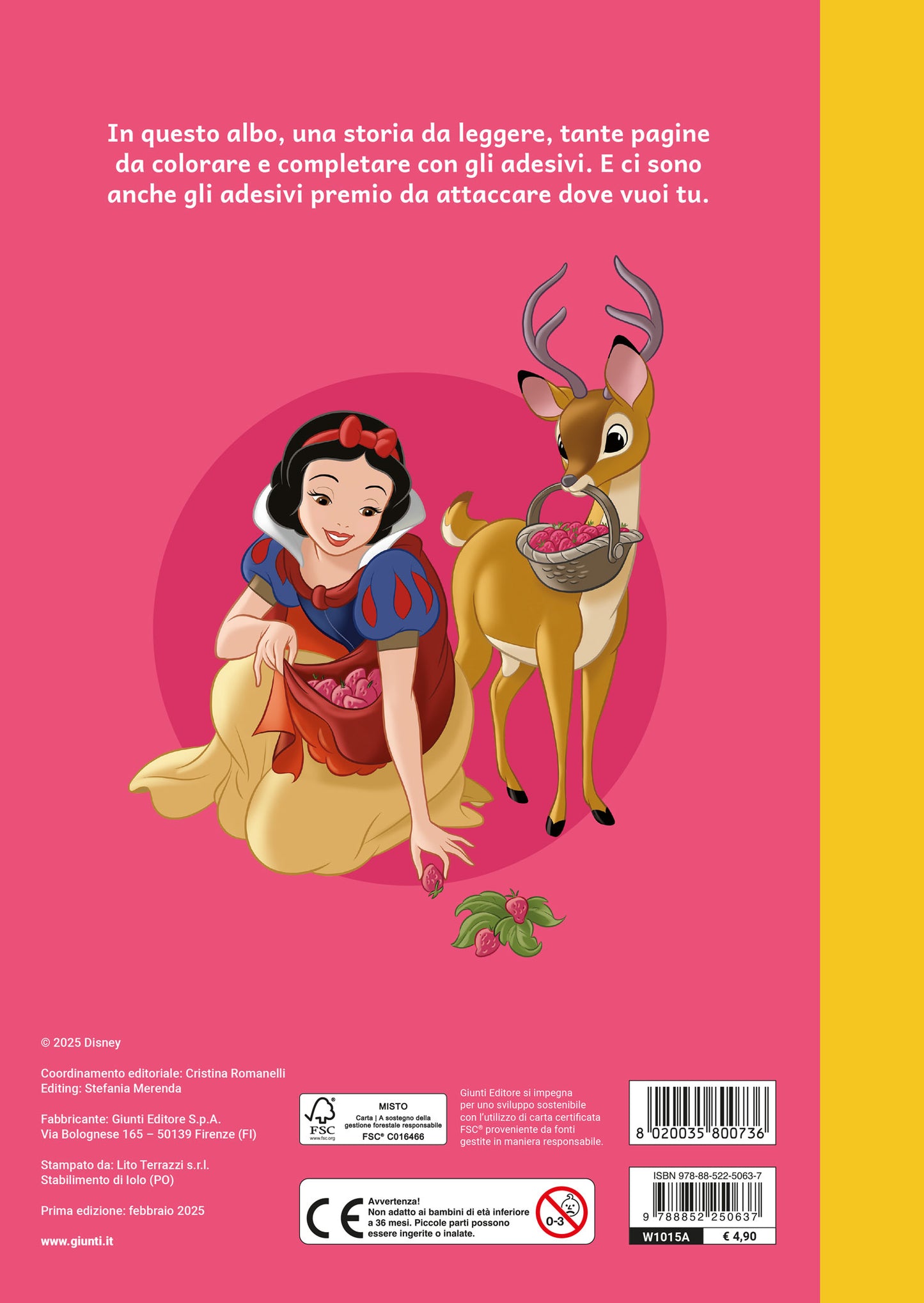 Biancaneve e i Sette Nani Staccattacca&colora