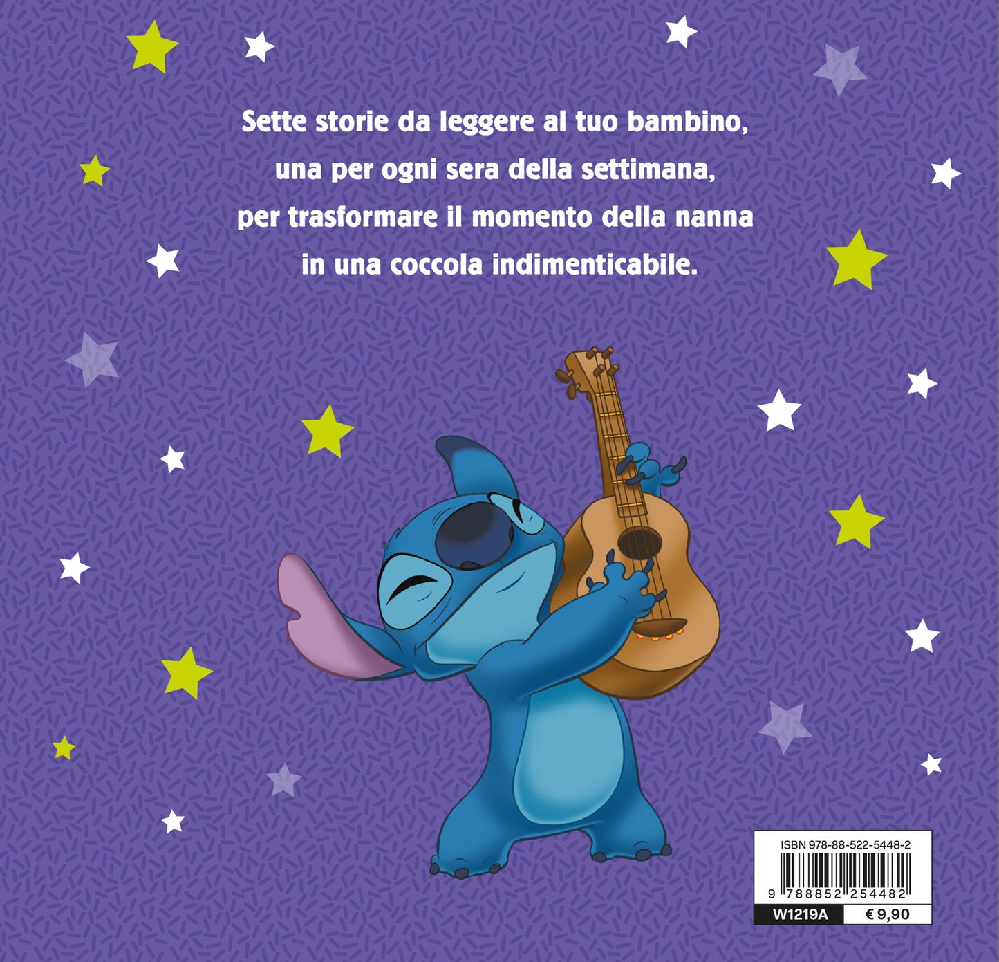 Stitch 7 Storie per la settimana. Scritto in stampatello maiuscolo - Che cosa combini, Stitch?