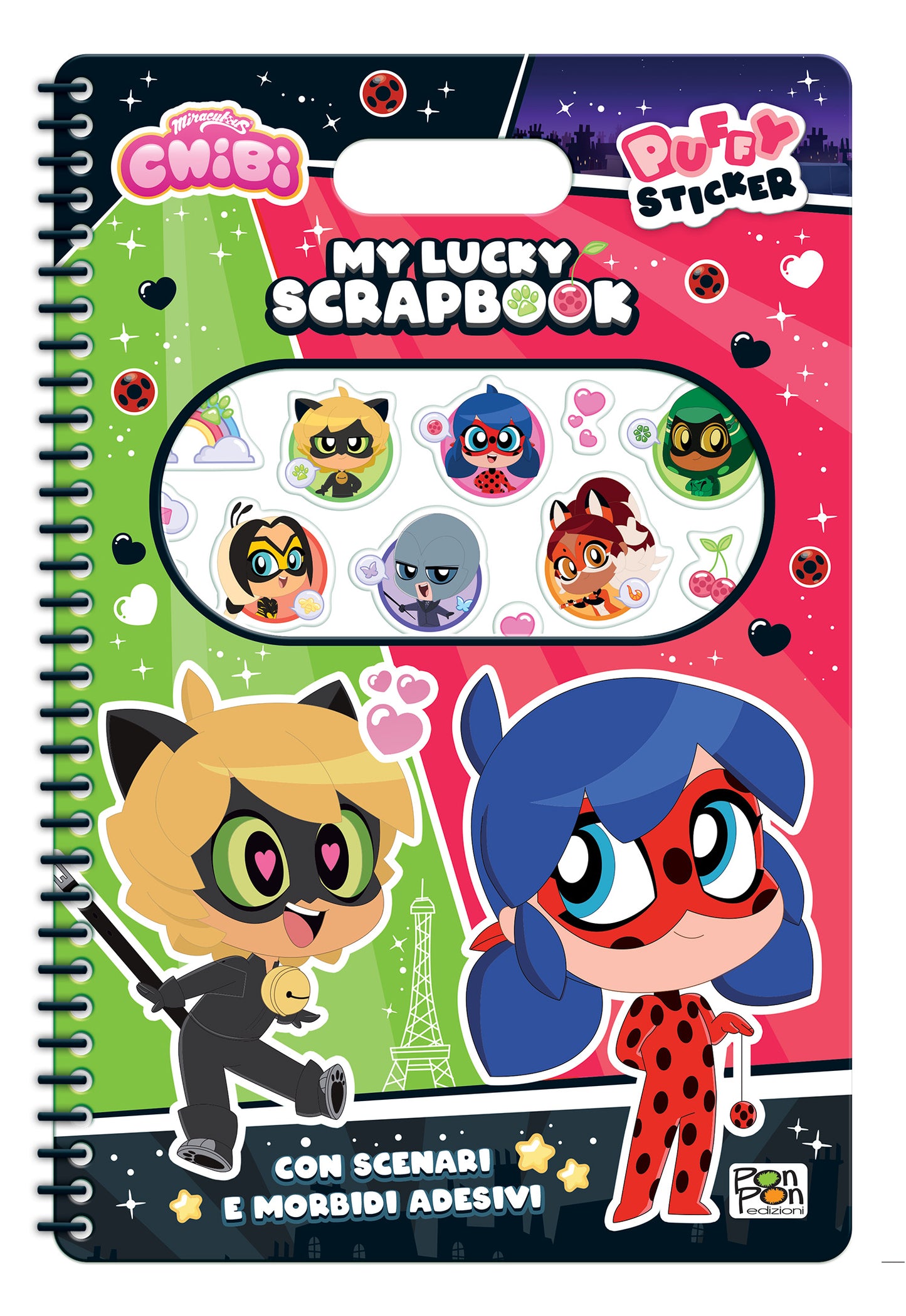 Miraculous Chibi. Puffy sticker. My lucky scrapbook