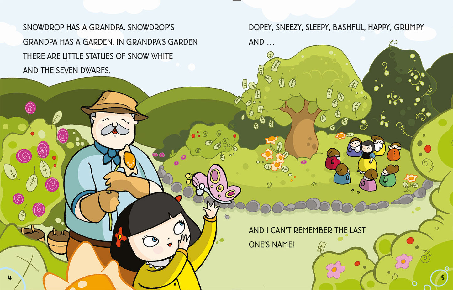 Snowdrop and the seven dwarfs