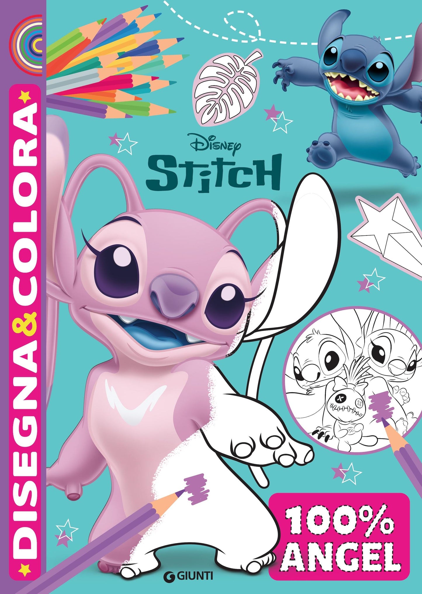 Stitch Disegna&colora - 100% Angel