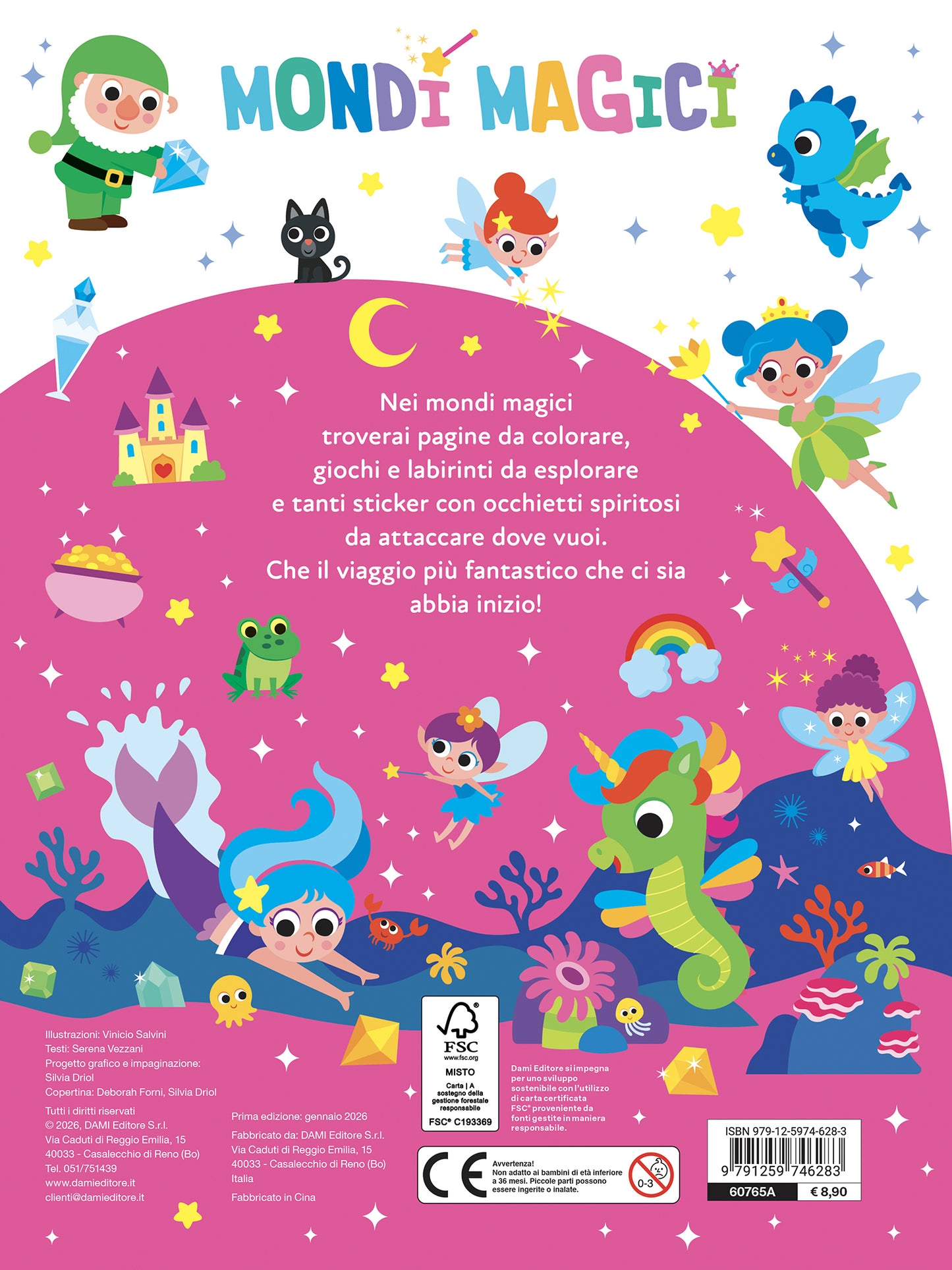 Mondi Magici. Giochi, percorsi, labirinti, coloring