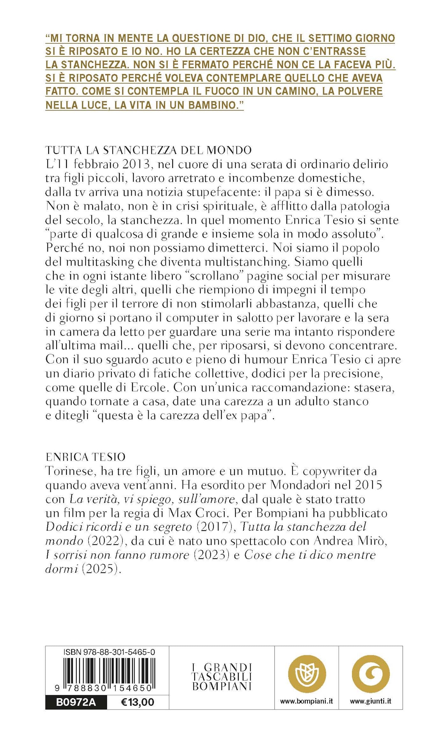 Tutta la stanchezza del mondo