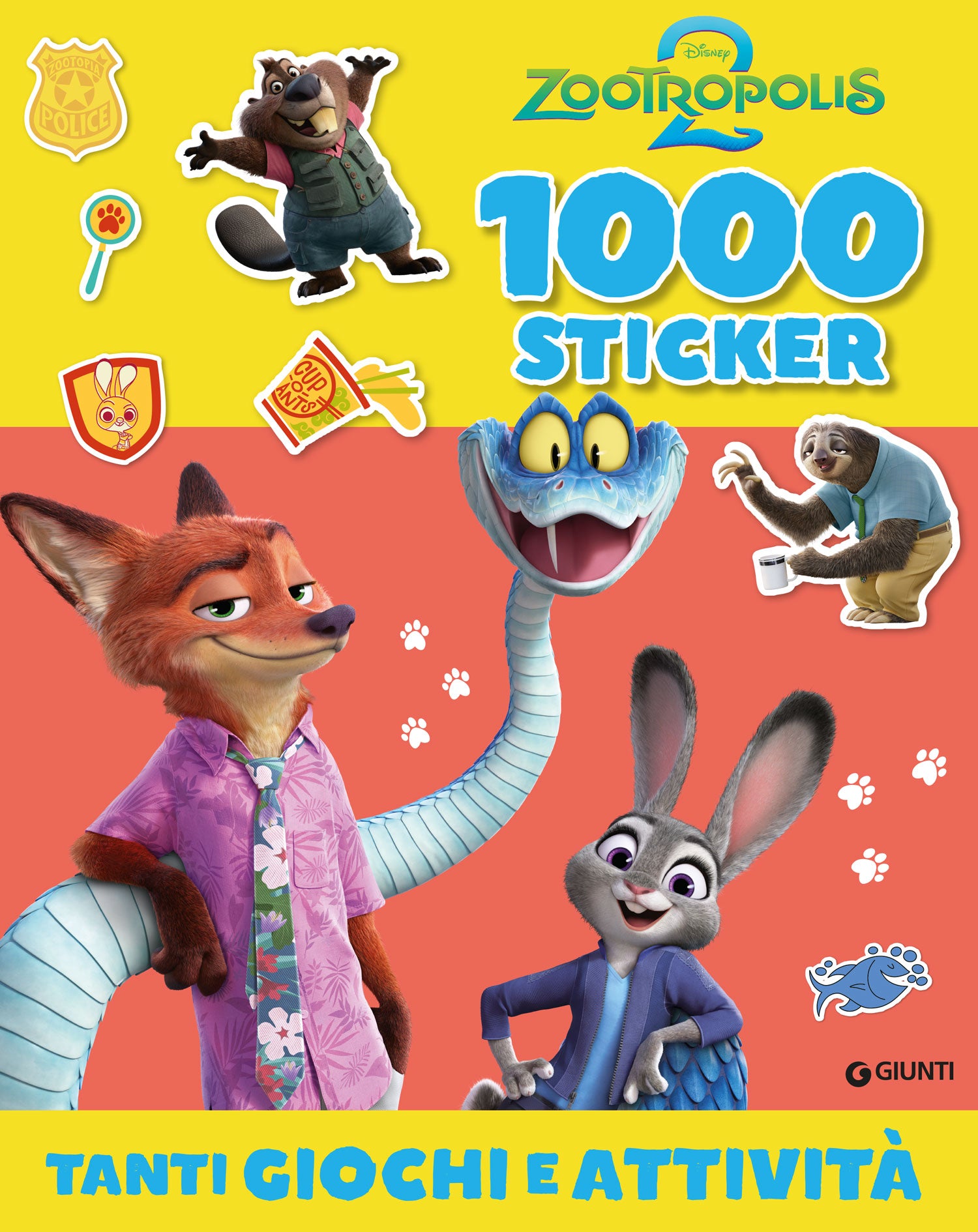 Zootropolis 2 - 1000 Sticker. Tanti giochi e attività