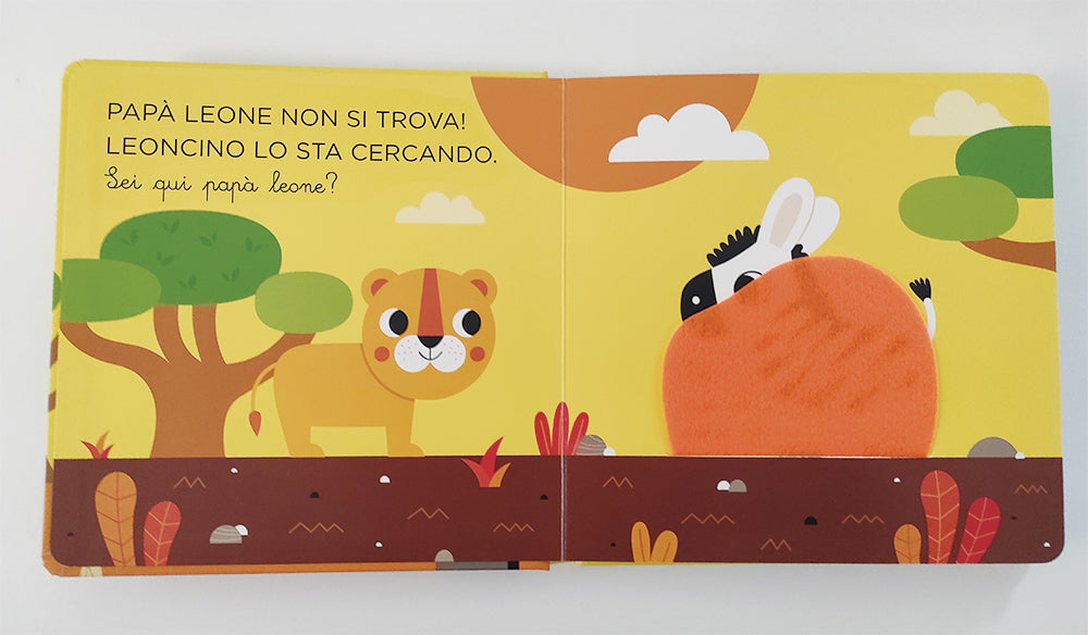 Sei qui papà leone?