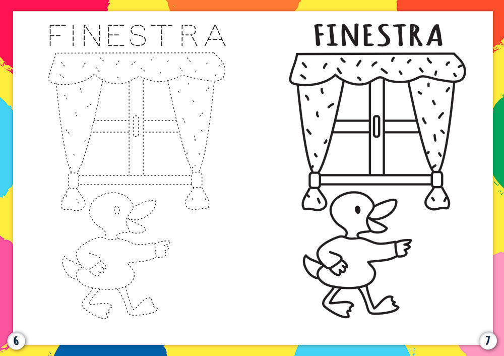 La mia casa  - Colora facile Zerosei