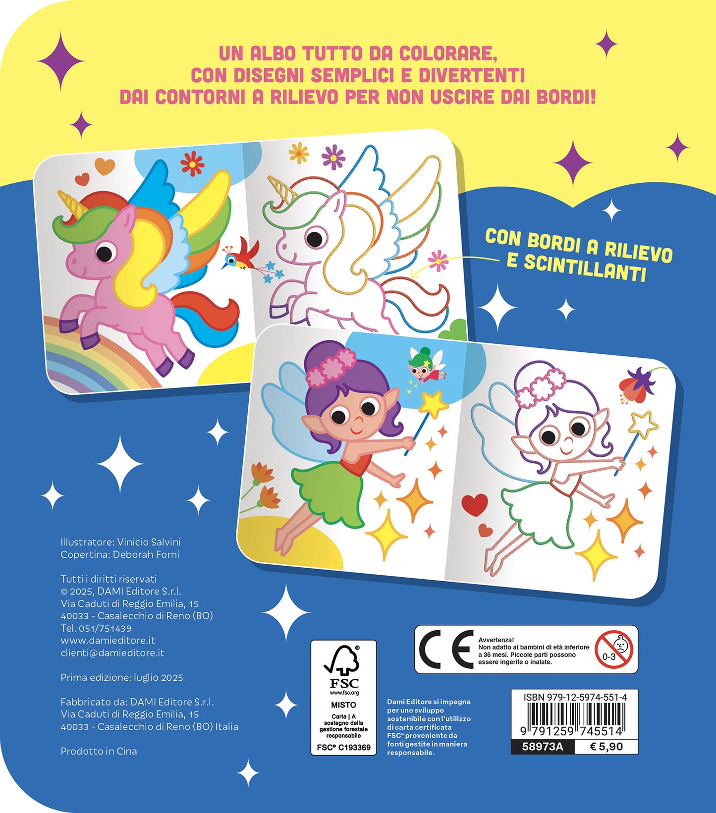 Colora i mondi magici scintillanti