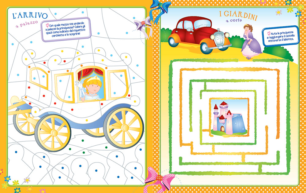 Fare e giocare con le principesse + pennarelli