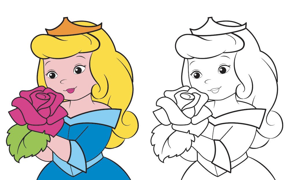 Colorare in 3D - Principesse. Tante pagine da colorare - 5 soggetti da costruire