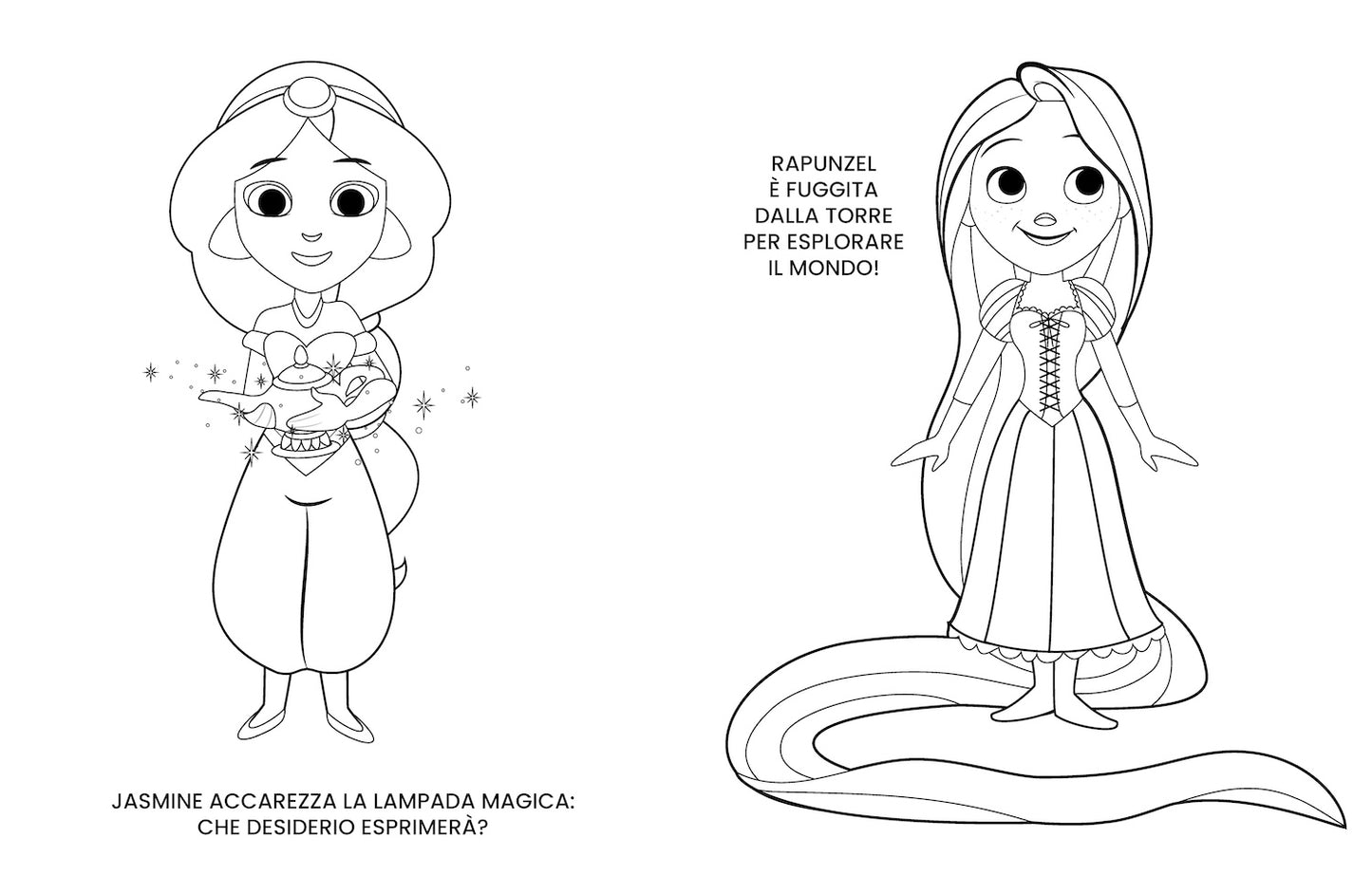 Principesse Disney Mini Staccattacca e colora Cute Stickers. Più di 60 adesivi
