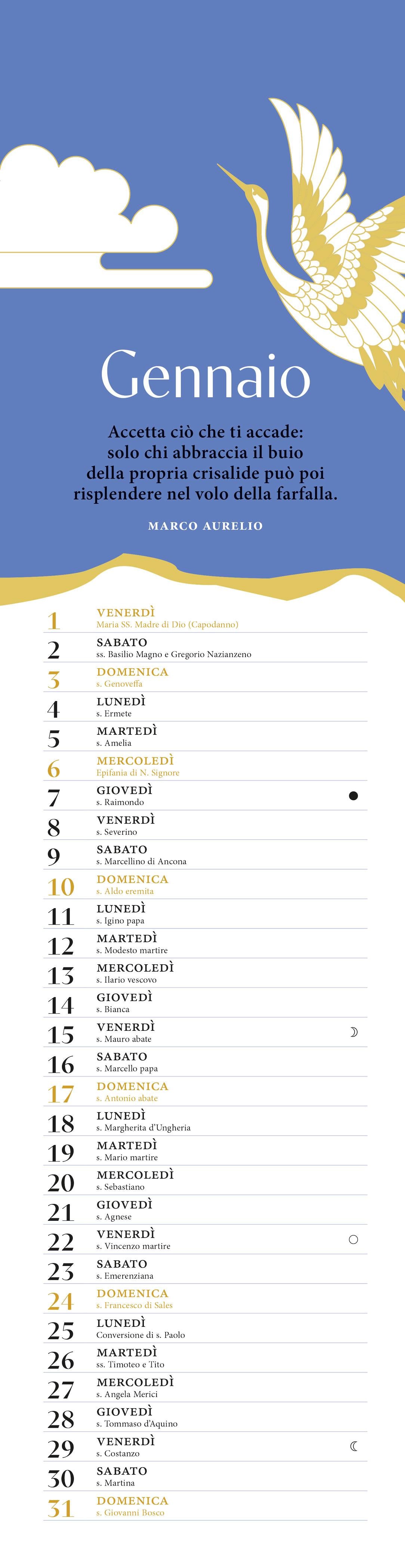 Giappone Kintsukuroi Calendario 2027 da parete (12,5 X 48 cm)