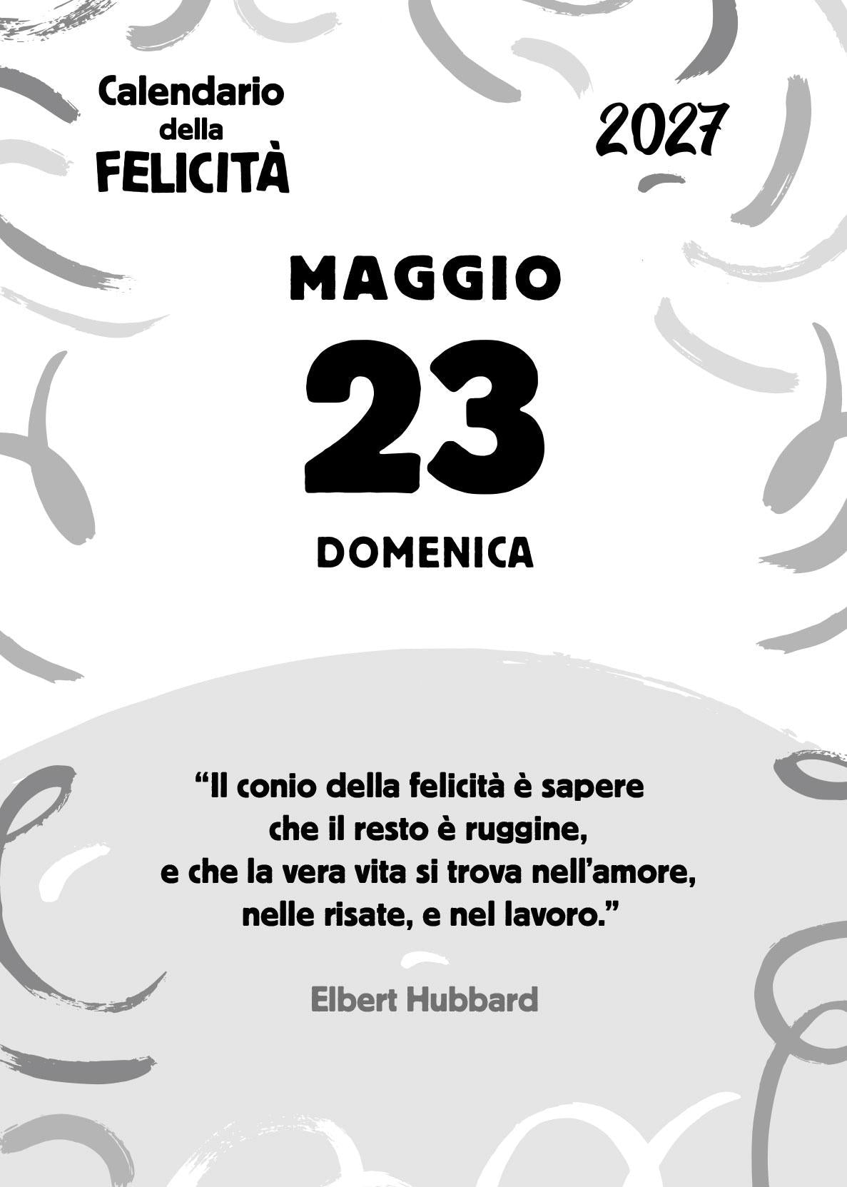 Calendario della Felicità 2027 da tavolo (10 x 14 cm)