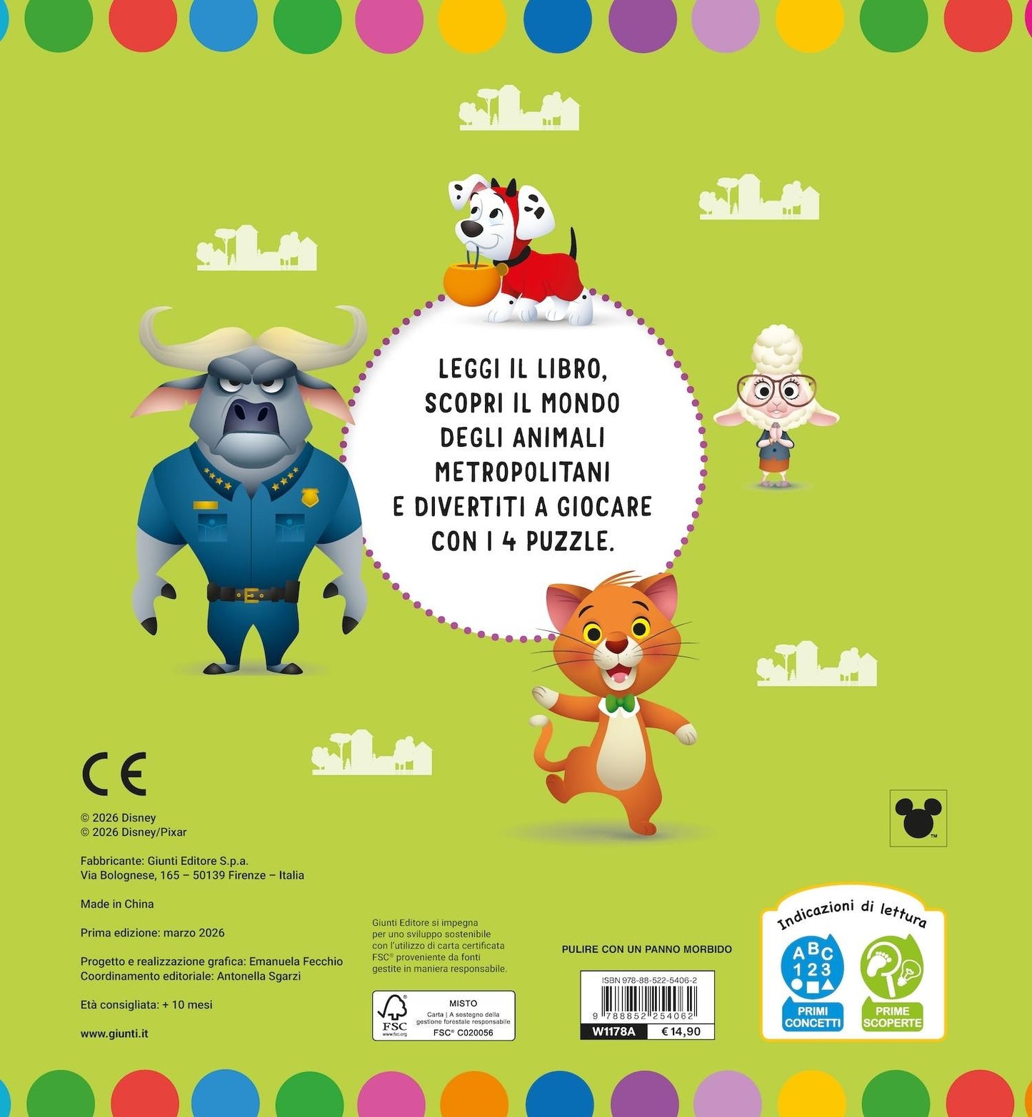 Animali nella metropoli Libro Maxi Puzzle. Gioca e impara a conoscerli
