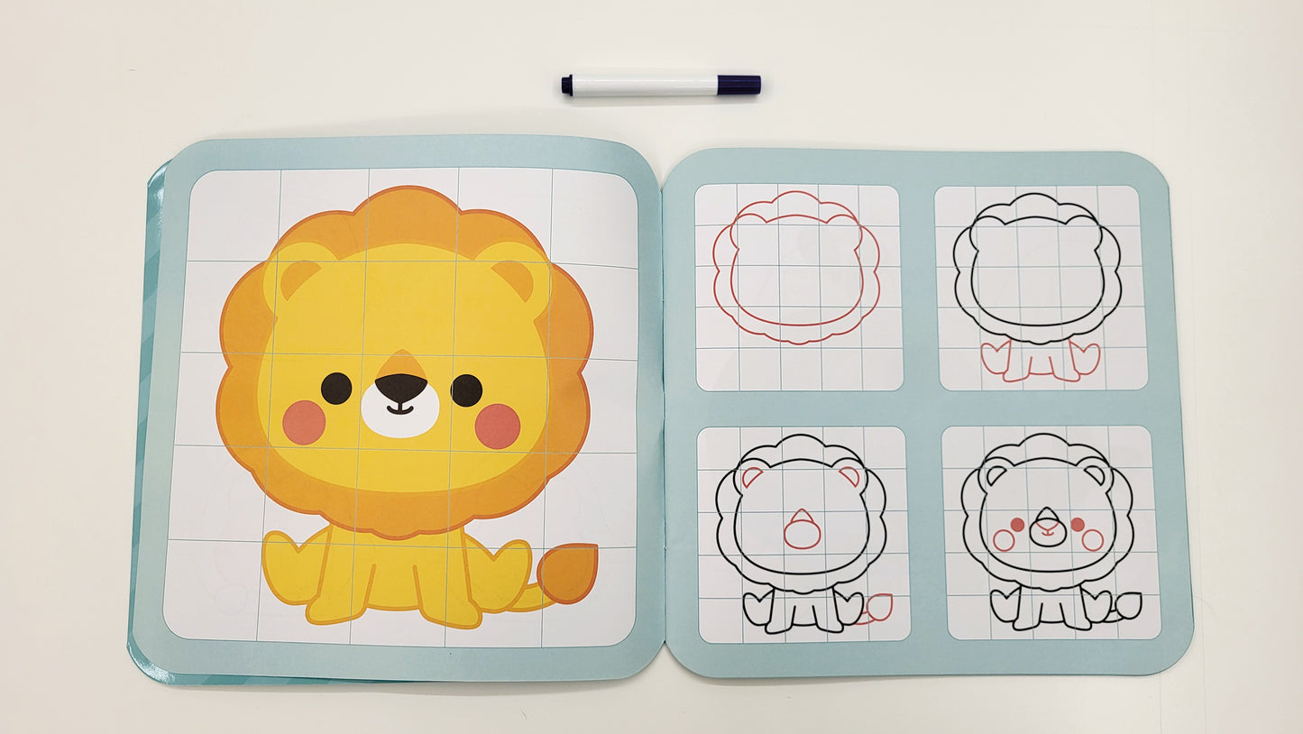 Dolci animali. Disegna in quattro passaggi e ricomincia