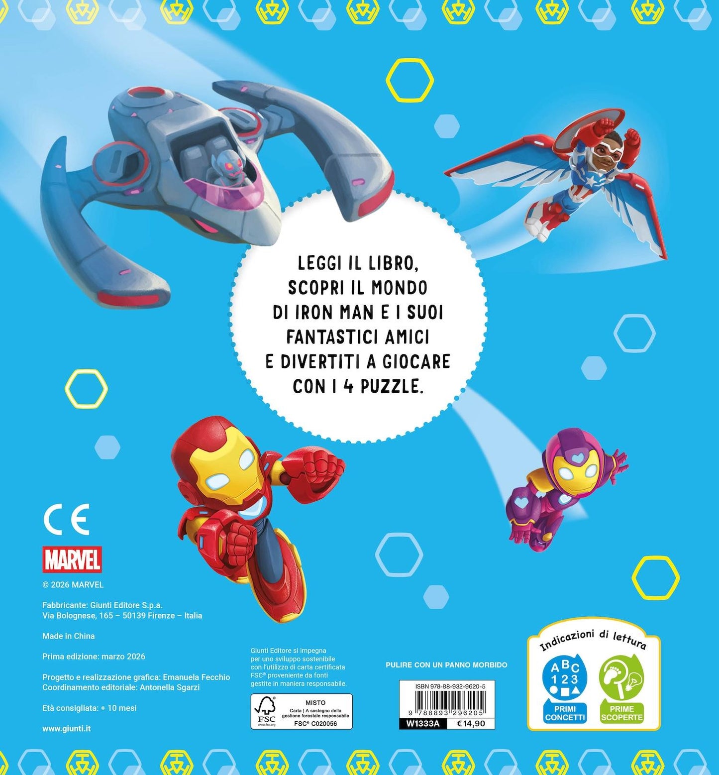 Iron Man Libro Maxi Puzzle. Gioca e impara a conoscerli
