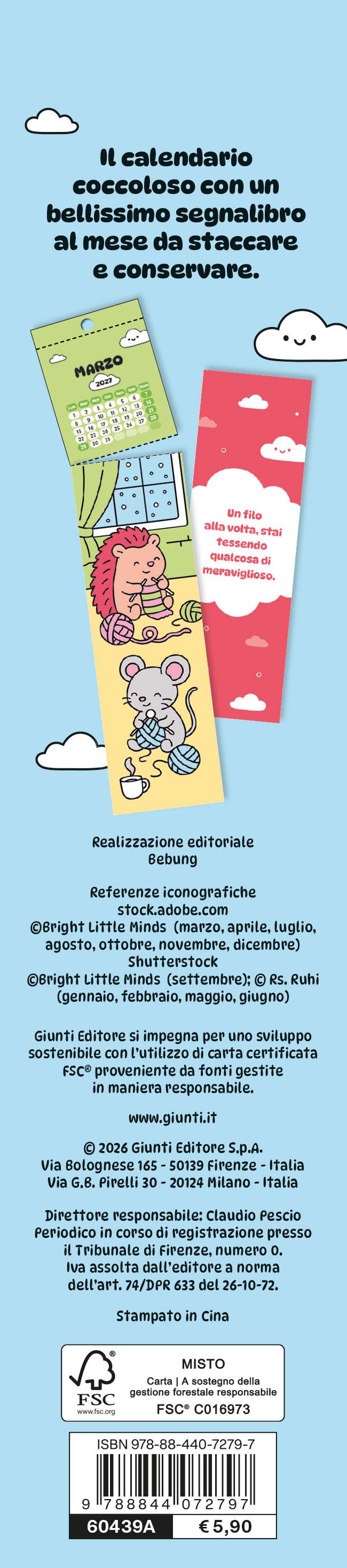 Calendario Cozy & Cute 2027  (5,5 X 24,5 cm)