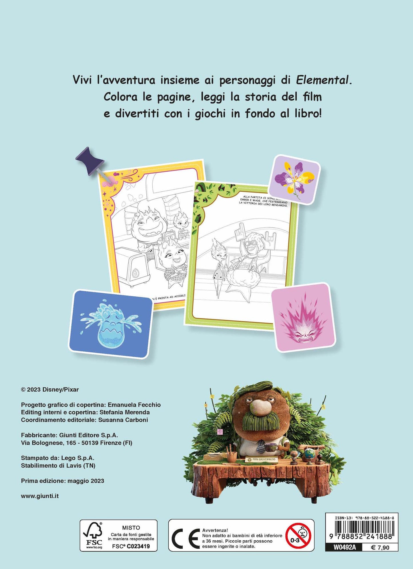 Elemental 100 pagine per... colorare, leggere, giocare!. con tanti adesivi