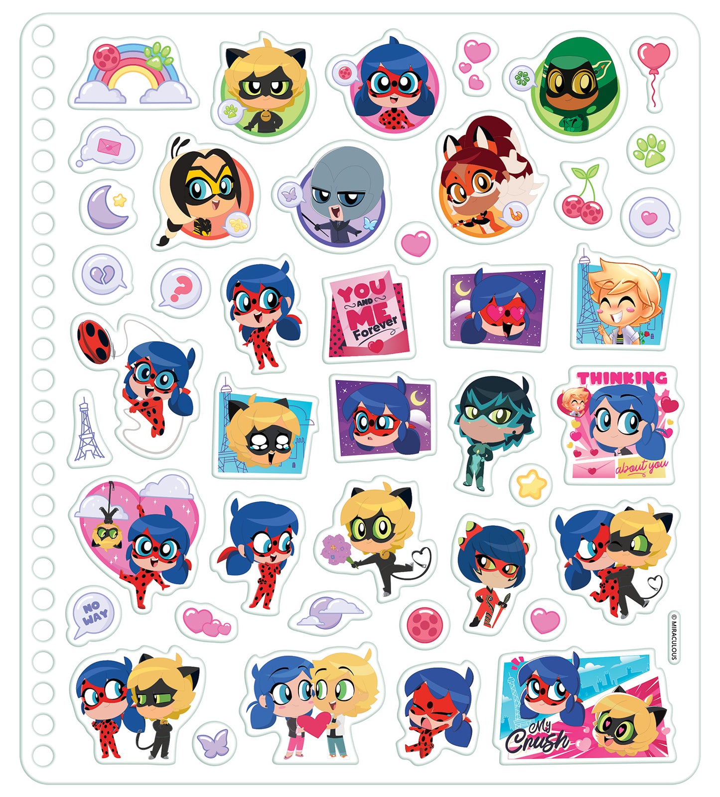 Miraculous Chibi. Puffy sticker. My lucky scrapbook