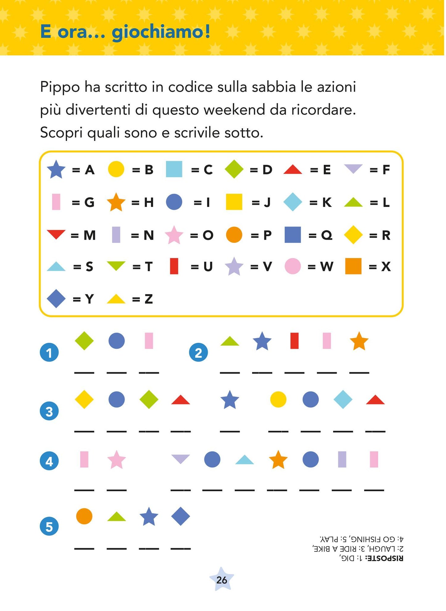 A fun weekend Un divertente fine settimana - L'inglese con Disney Prime letture con QR Code