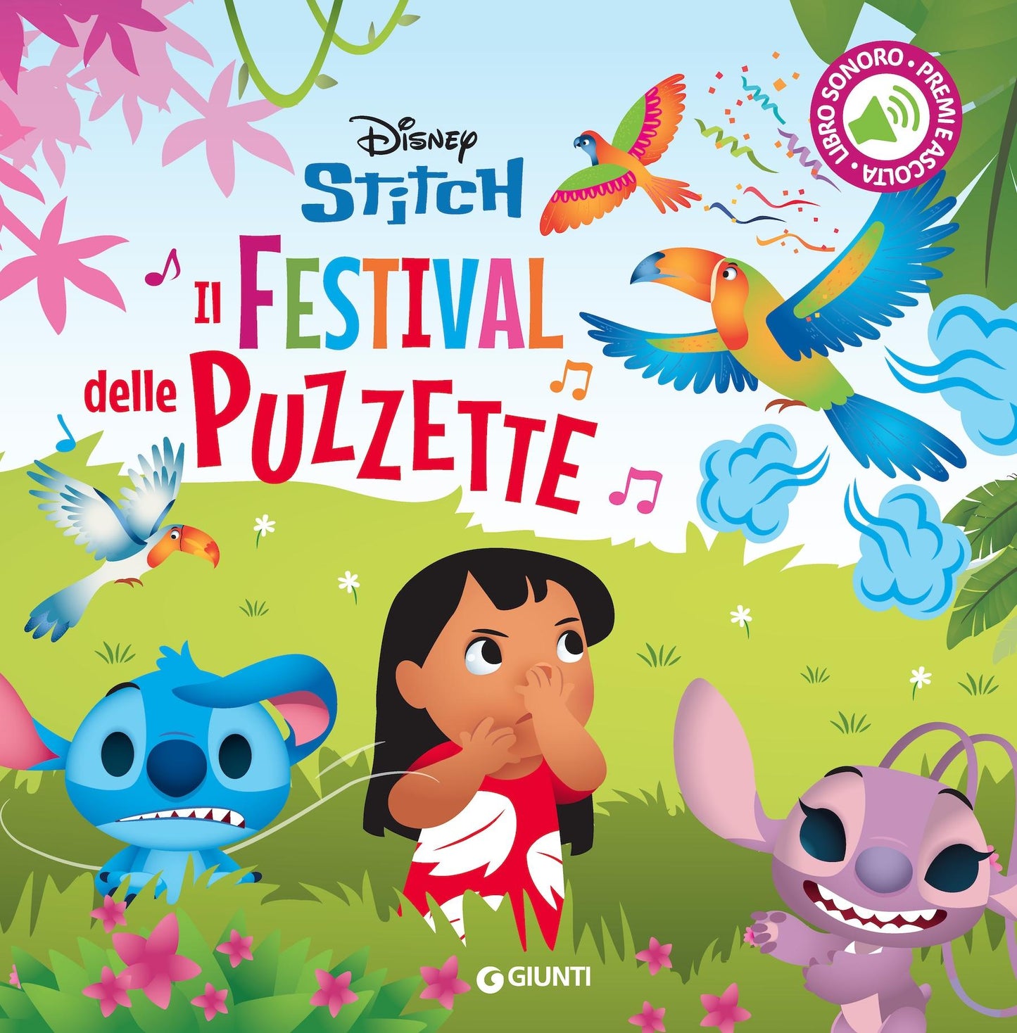 Stitch Il festival delle puzzette Libro sonoro Premi e ascolta