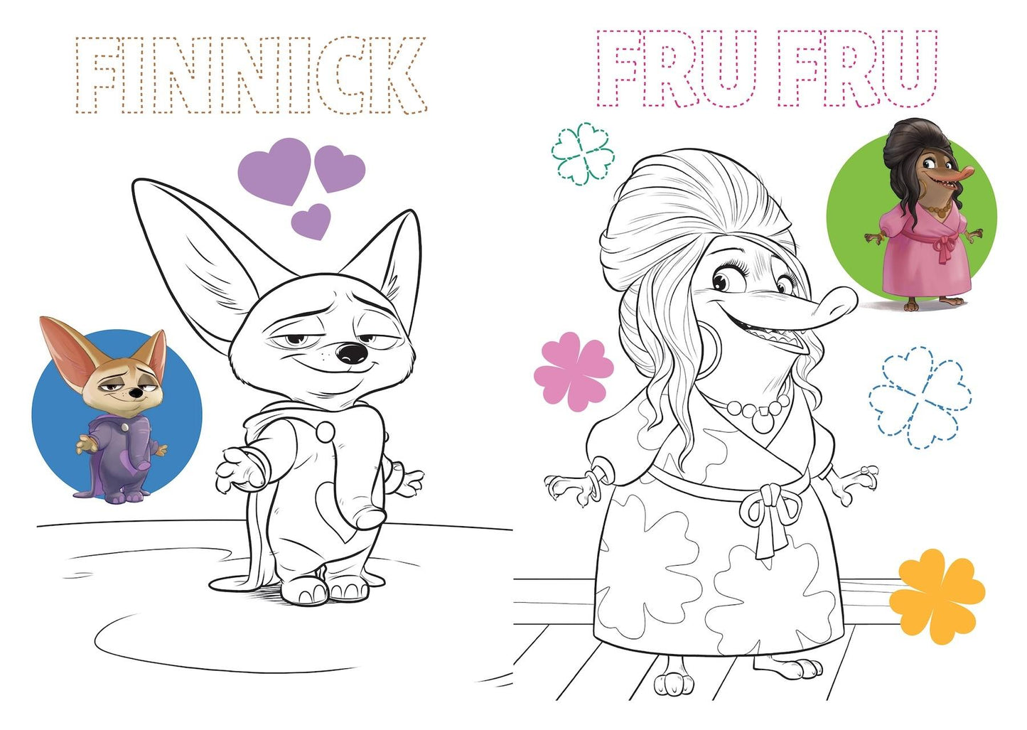 Animali in città Disegna e colora Zootropolis 2