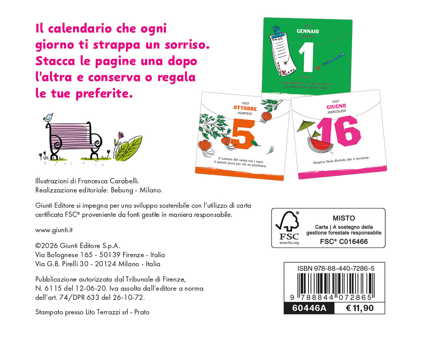 Calendario Pensa Positivo 2027 da tavolo (13,8 x 12,7 cm)