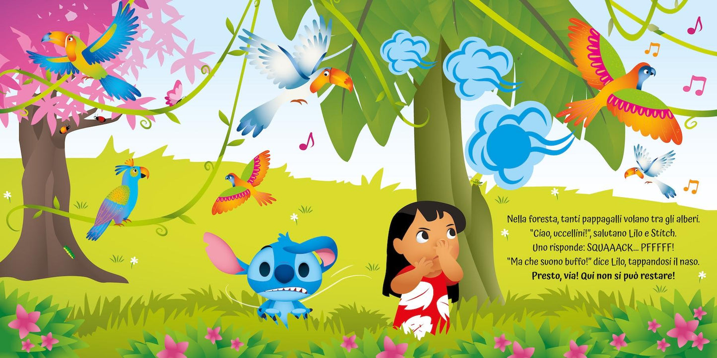 Stitch Il festival delle puzzette Libro sonoro Premi e ascolta