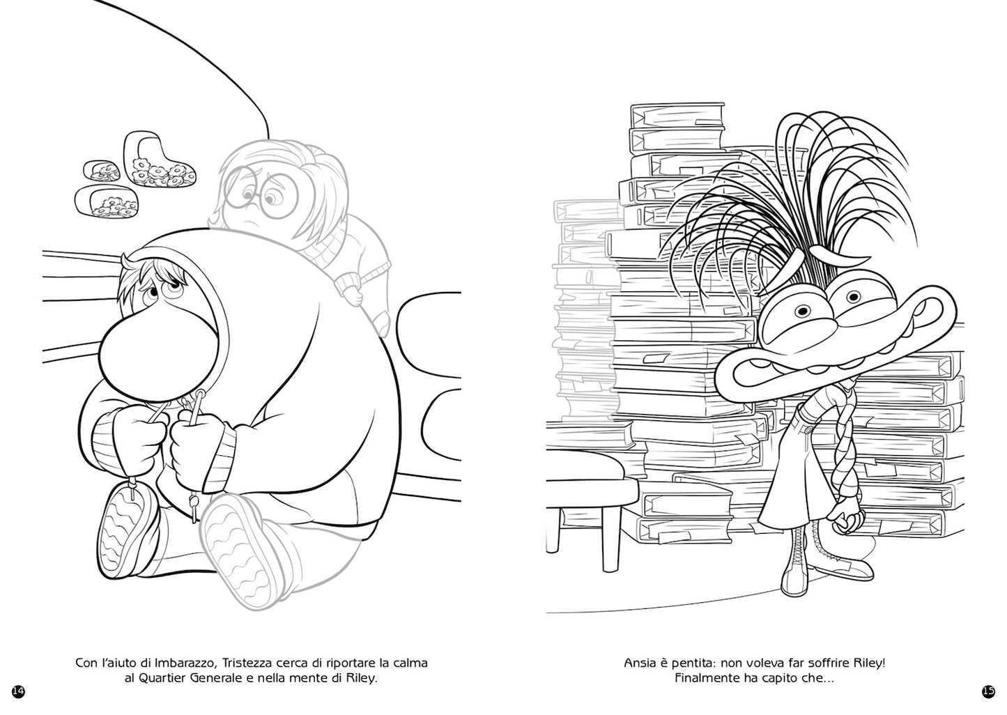 Emozioni in tilt Staccattacca&colora Inside Out 2