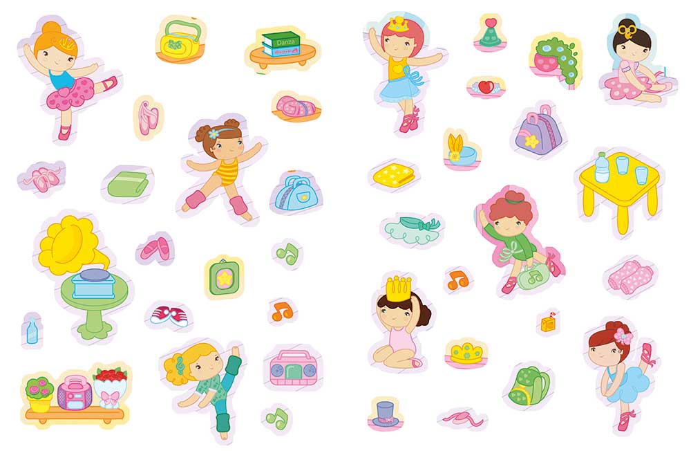 Superalbum delle ballerine. Stickers, pagine attive, sagome da staccare