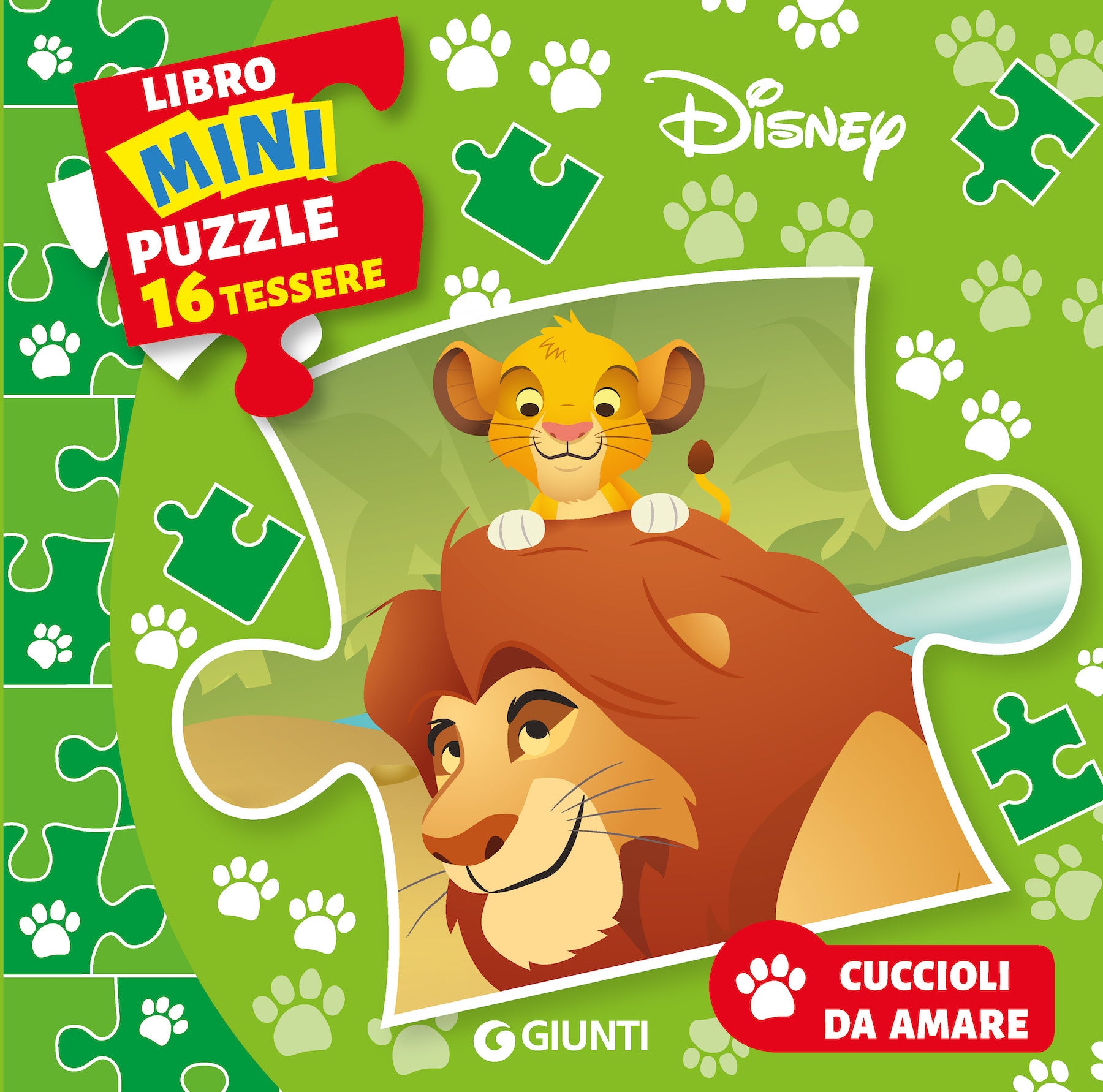 Cuccioli da amare Libro Mini Puzzle 16 tessere