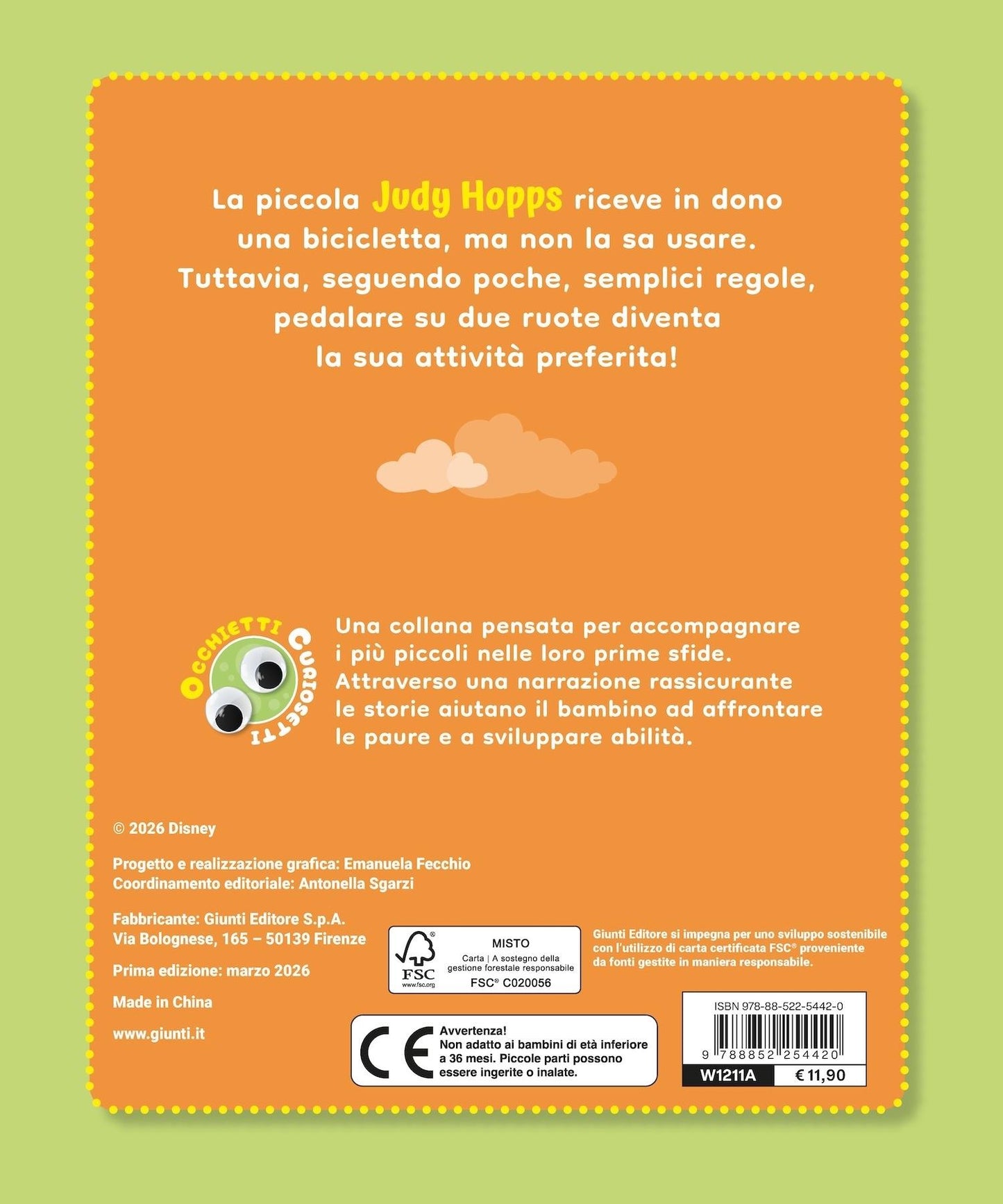 In bicicletta senza paura Occhietti curiosetti - Disney Little Judy