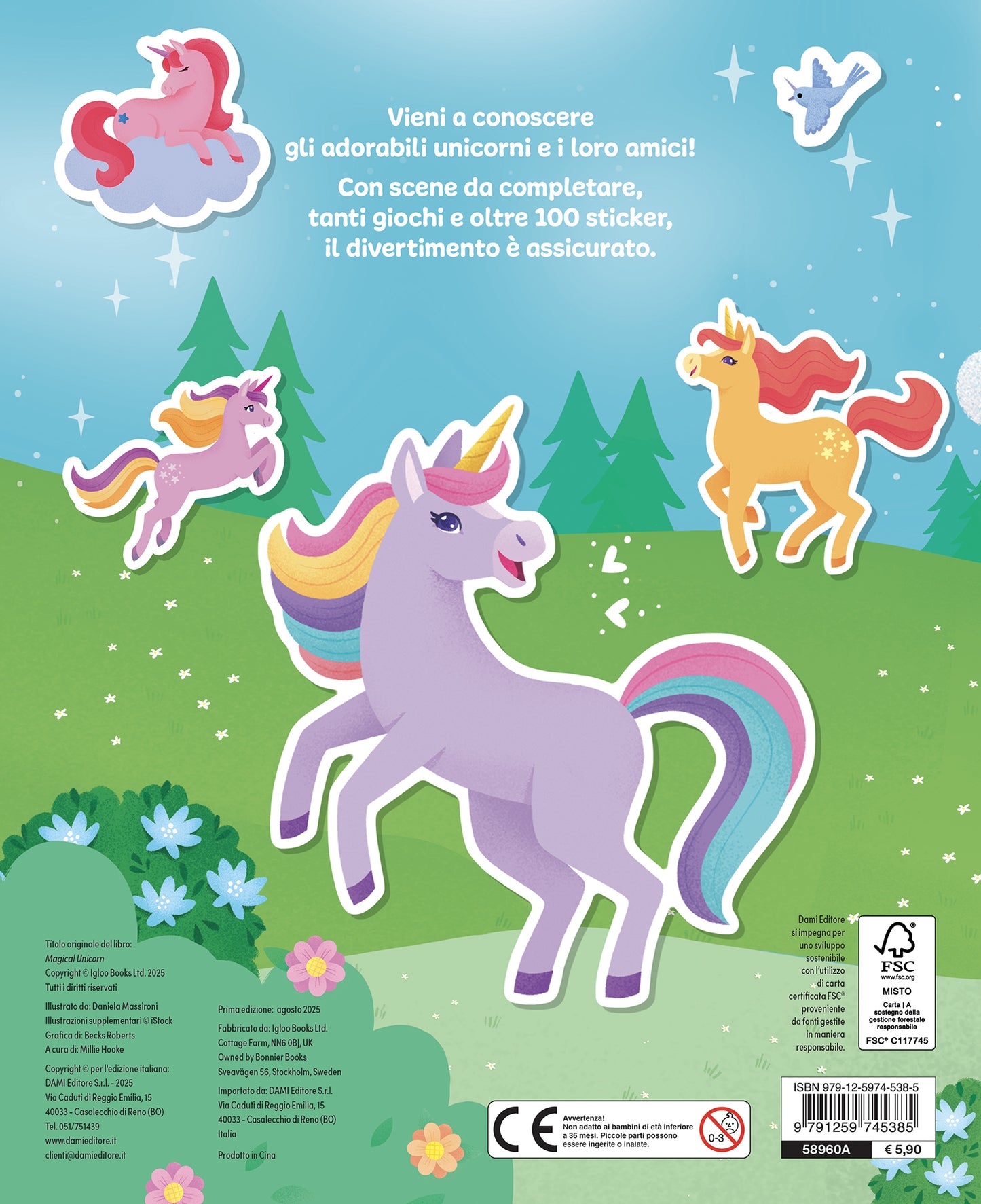 Unicorni. Giochi, Attività, Sticker