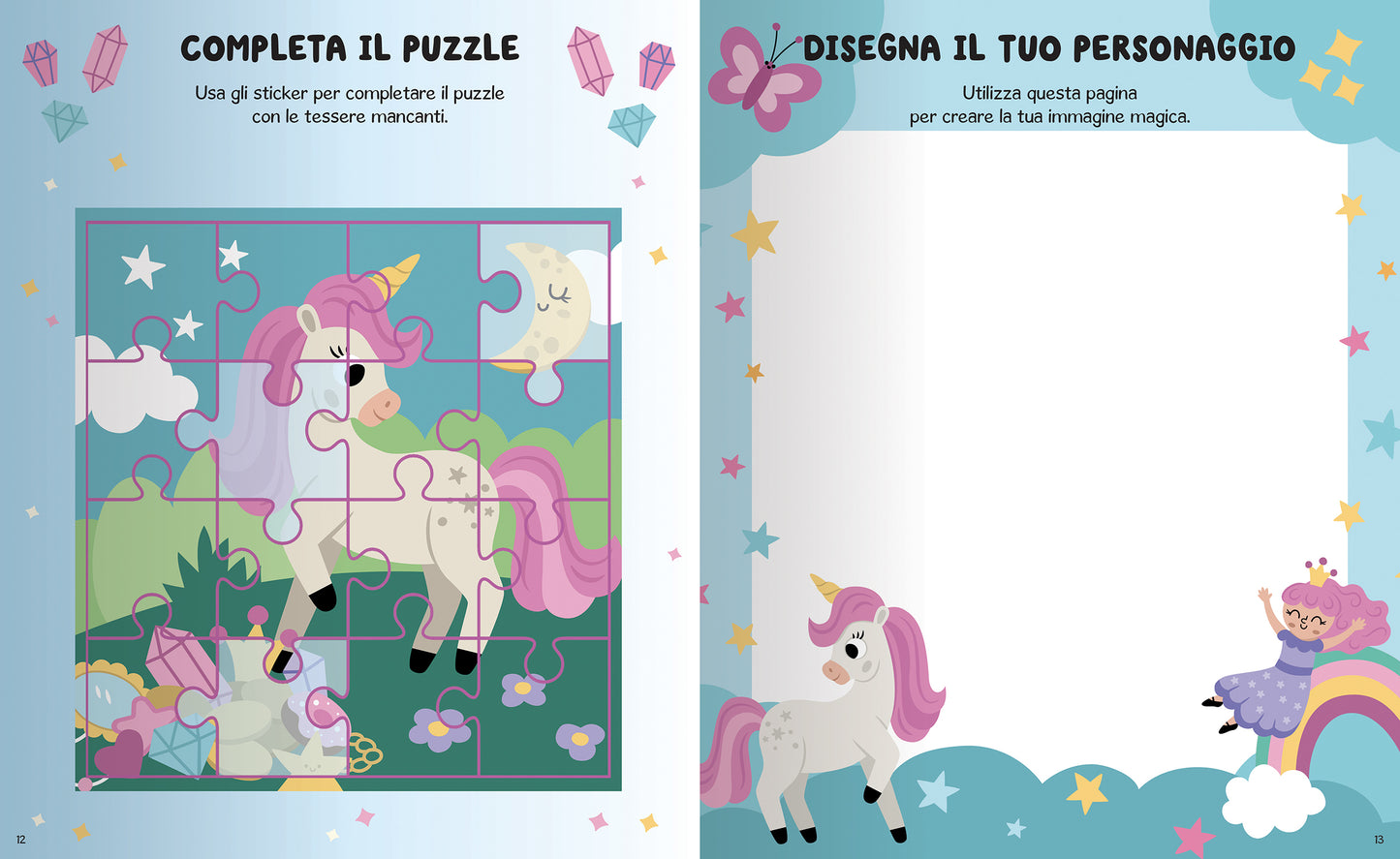Unicorni. Giochi, Attività, Sticker