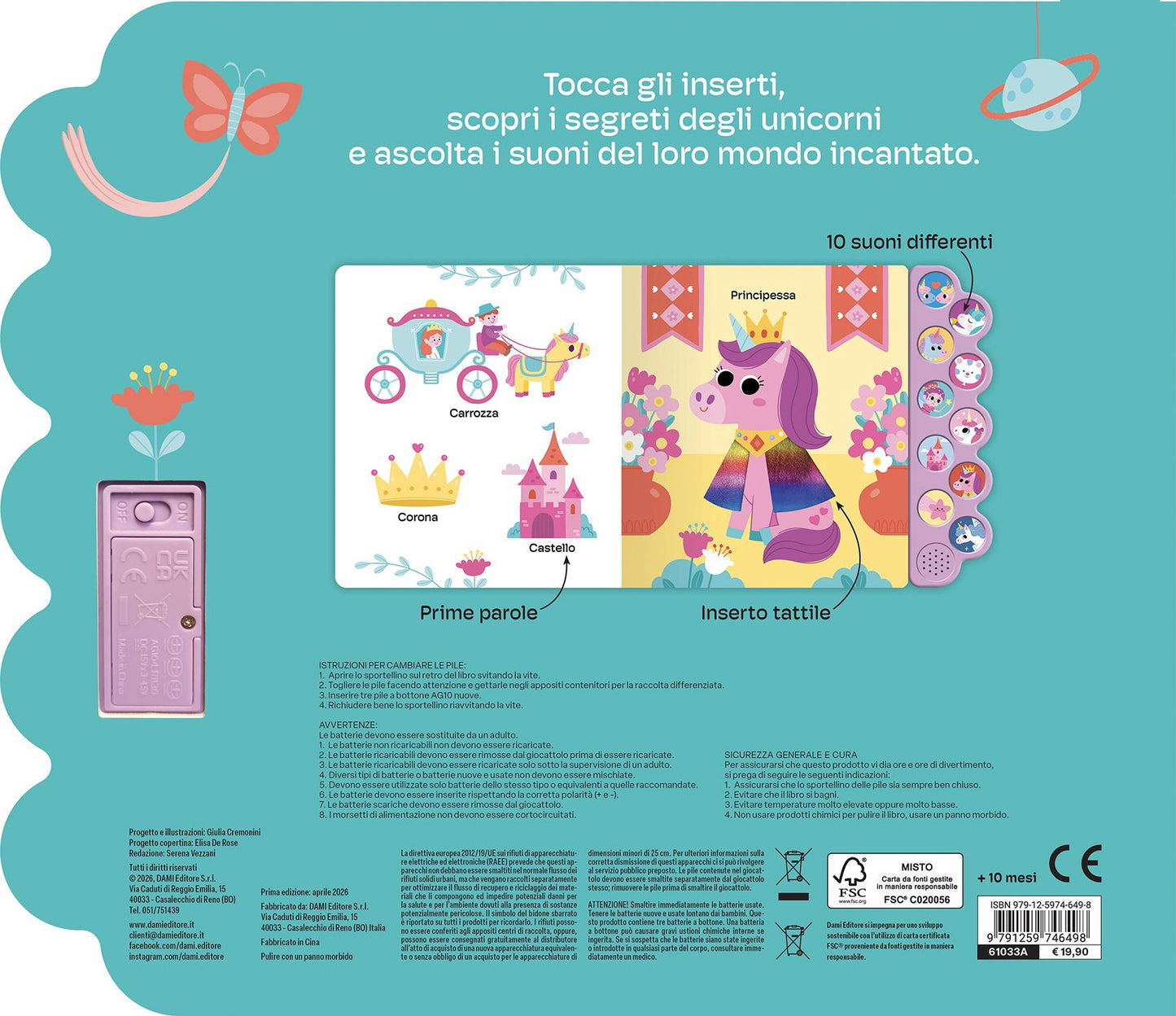 Unicorni. Un libro per ascoltare, toccare e scoprire