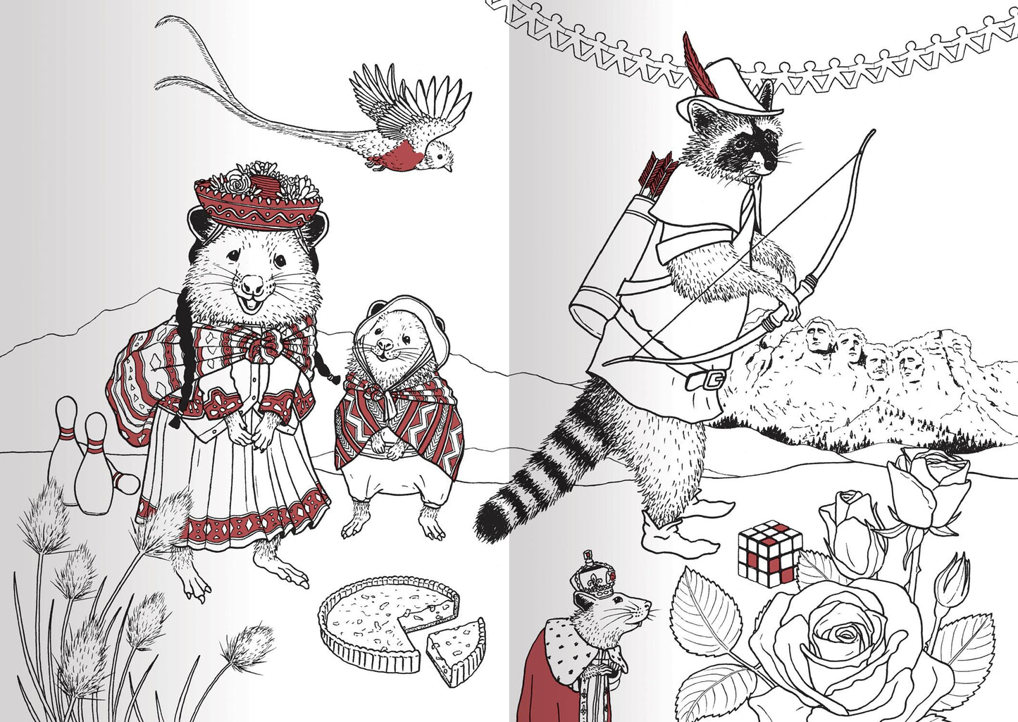 Colora gli animali in maschera