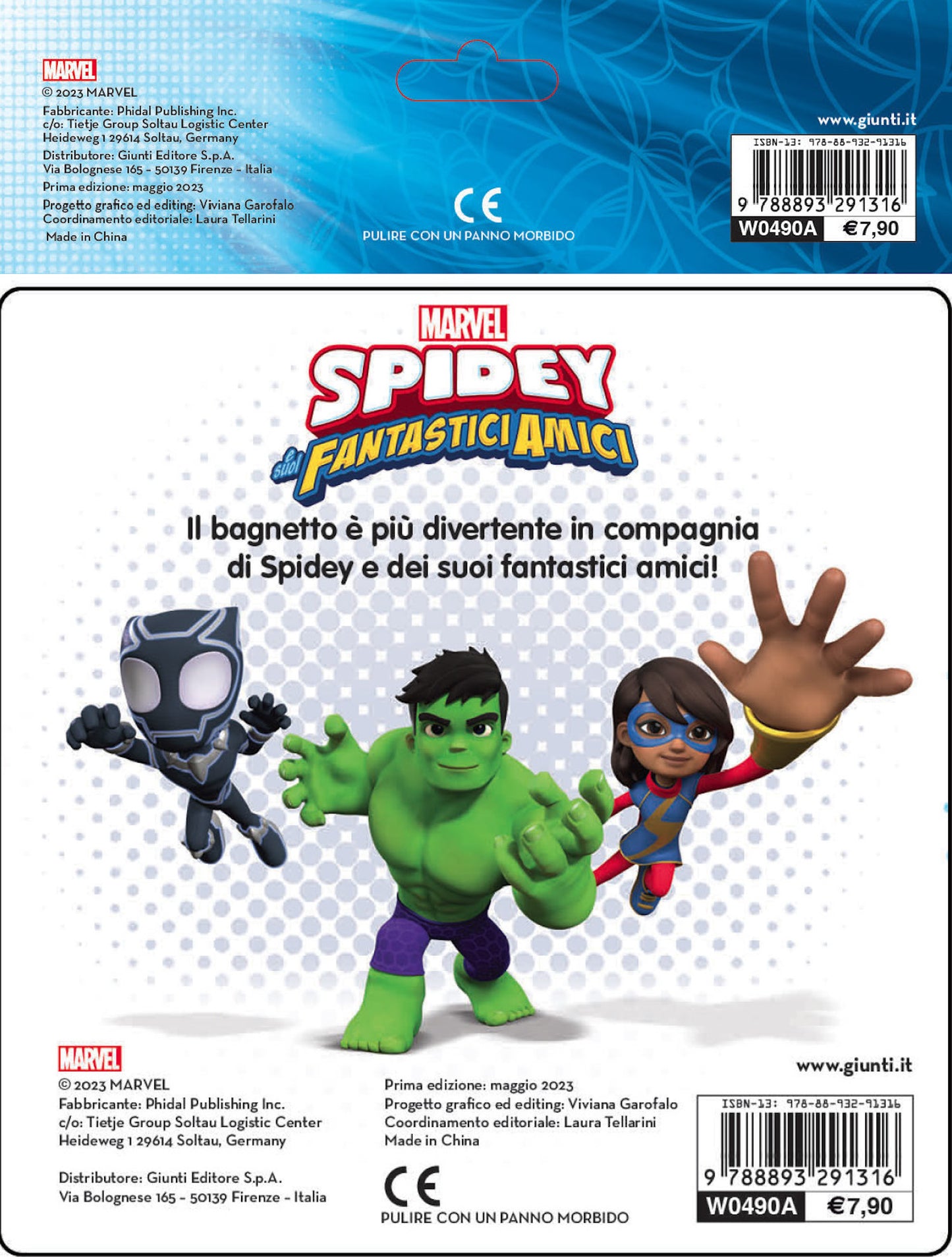 Spidey e i suoi fantastici amici Libro bagnetto