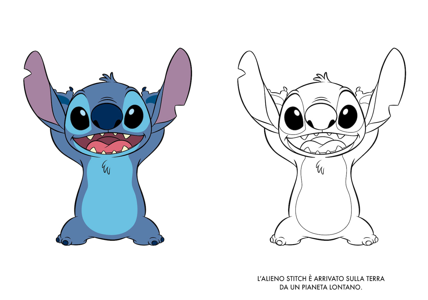 Stitch Primo album da colorare. Alieni speciali