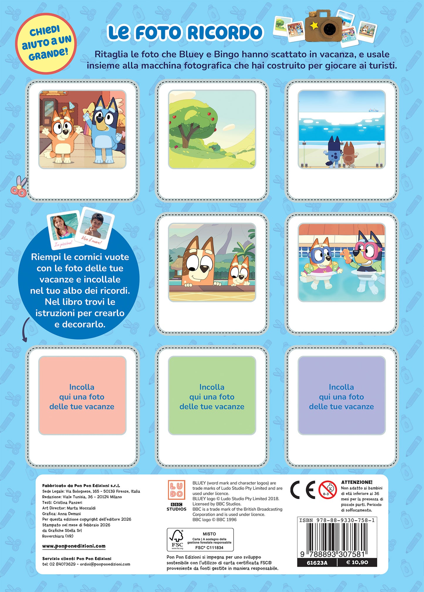 Bluey. Crea con Bluey + Il gioco delle vacanze