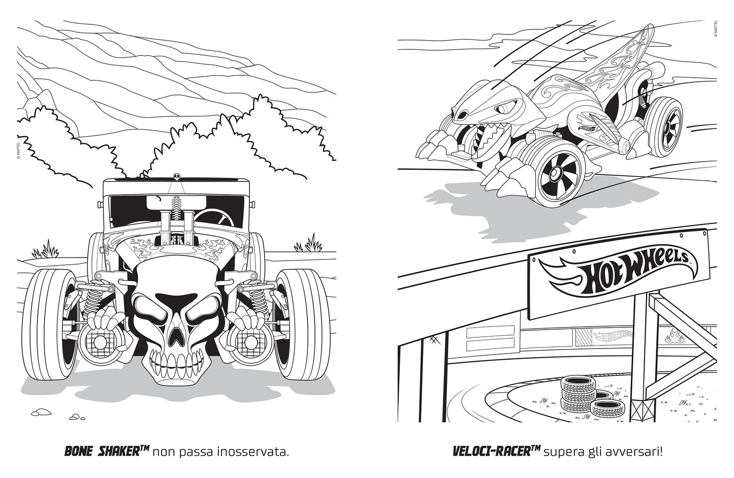 Hot Wheels. Il mio album pastello. Gare a colori
