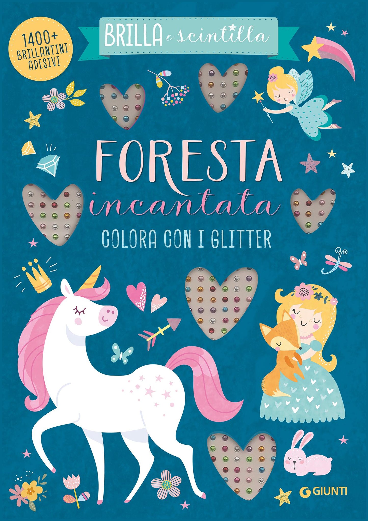 Foresta incantata. Colora con i glitter