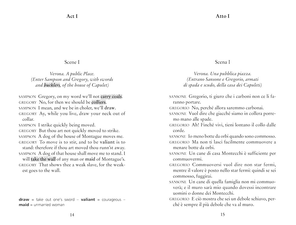 Romeo and Juliet. con testo italiano a fronte e note linguistiche