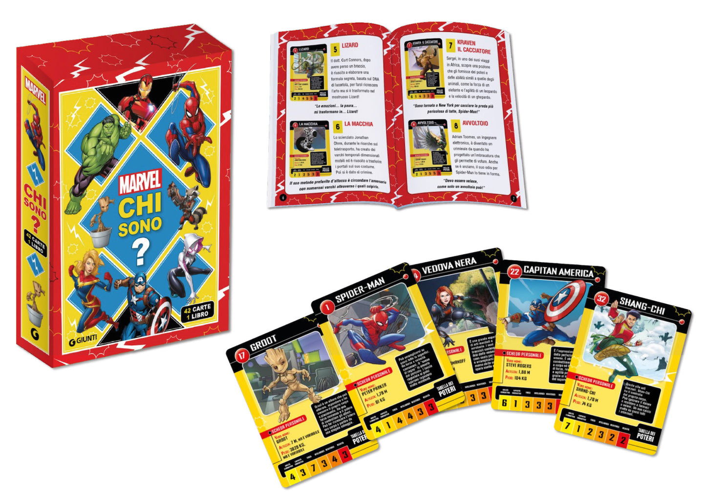 Chi sono? Marvel. 42 carte - 1 libro