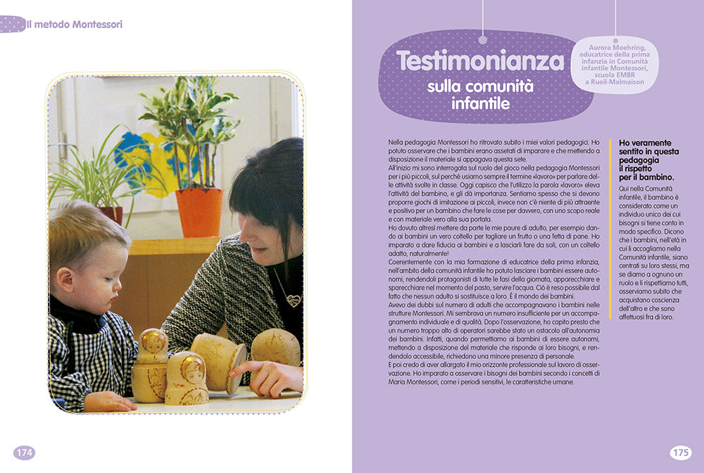 Il metodo Montessori per crescere tuo figlio da 0 a 3 anni. e aiutarlo a essere se stesso