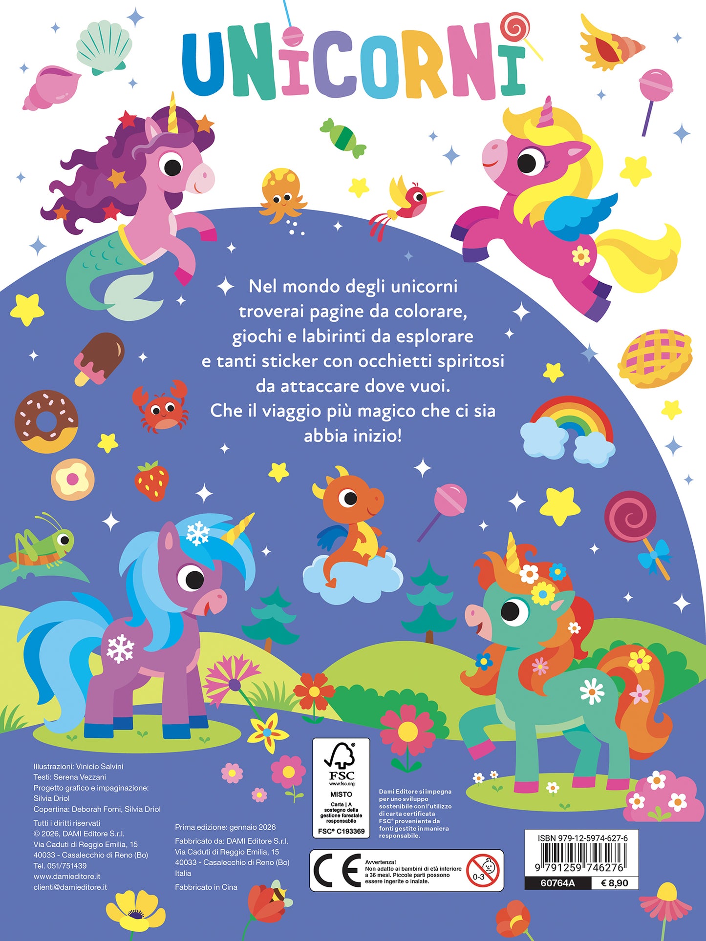 Unicorni. Giochi, percorsi, labirinti, coloring