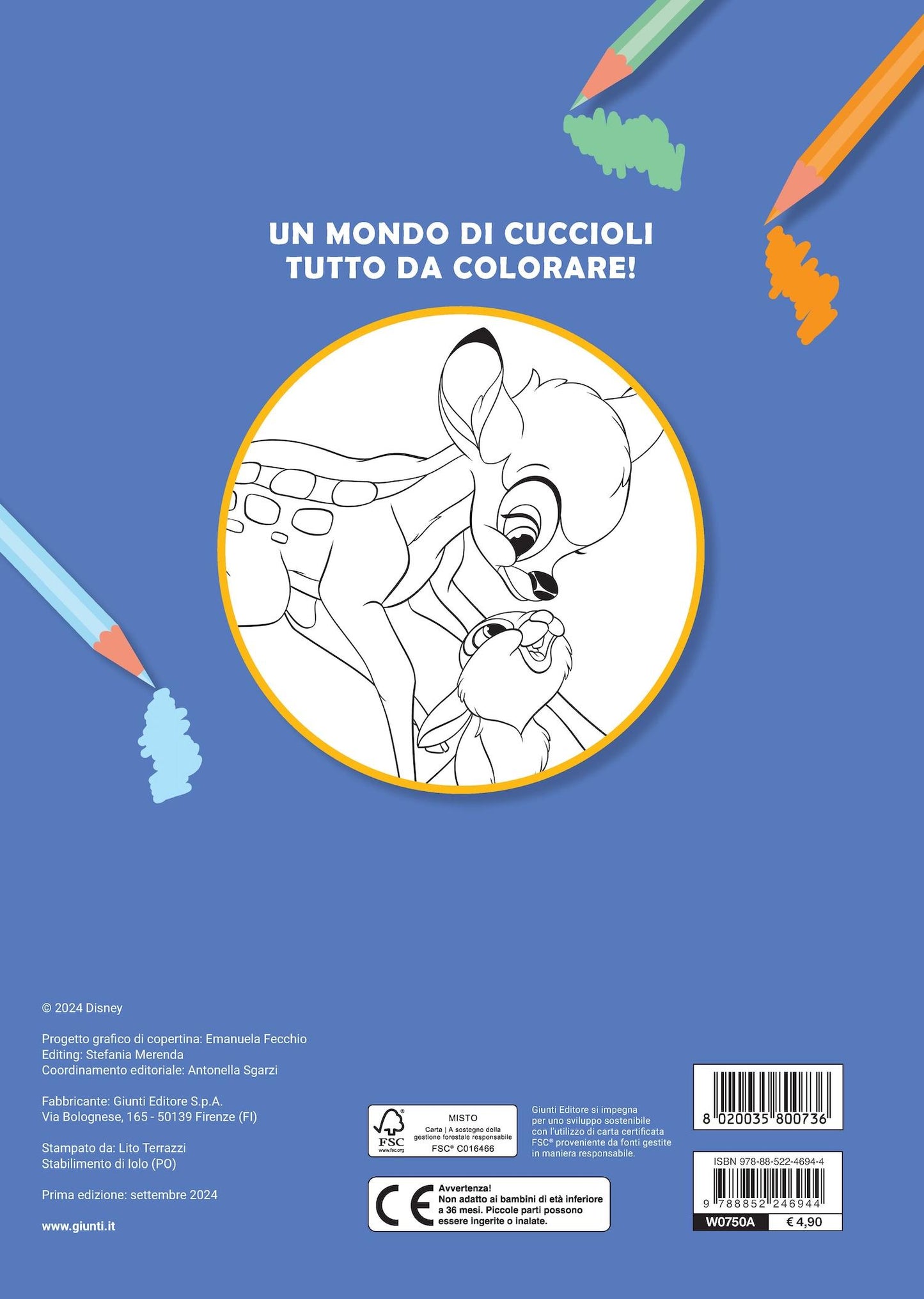 Cuccioli dal cuore d'oro Primo album da colorare Disney. Re Leone